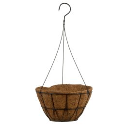 12″ Chevron Hanging Basket with wire hanger