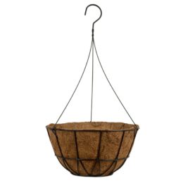 14″ Chevron Hanging Basket with wire hanger