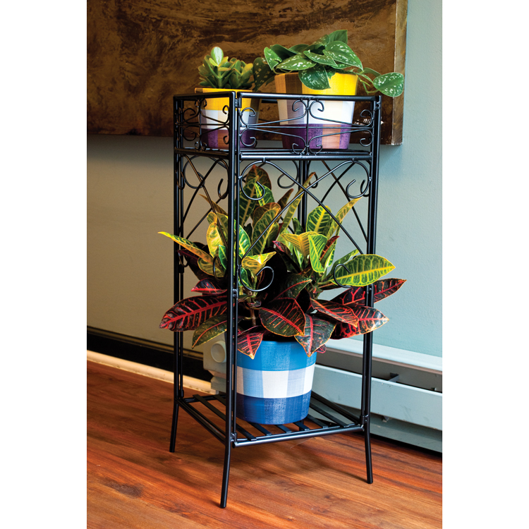 Collapsible Square Scroll Plant Stand Pride Garden Products