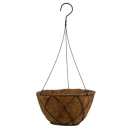 12″ Lattice Hanging Basket with wire hanger