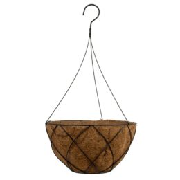 14″ Lattice Hanging Basket with wire hanger