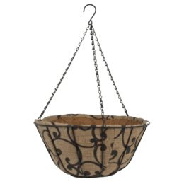 Jute AquaSav™ 14″ Hanging Basket with chain – Prints