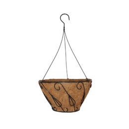14″ Chantilly Hanging Bucket Planter with chain