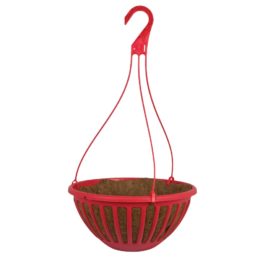 13″ Savona hanging basket with plastic hanger