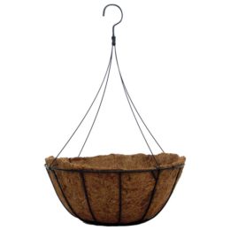 16″ Grower Hanging Basket with AquaSav™ Coco Liner and Wire Hanger