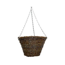 12″ Bucket Basket w/silver chain