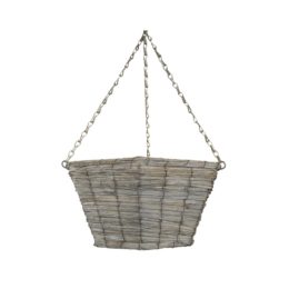 12” Bucket Hanging Basket w/ chain