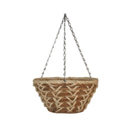 12” Mixed Palm Bucket Planter w/chain