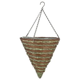 14″ Warm Brown/Green Woodland Cone w/ Dark Brown Chain