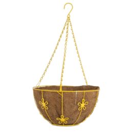12″ Round Daisy Hanging Basket
