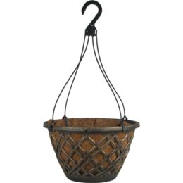 Plaid 14 in. Plastic Hanging Basket with AquaSav™ Coco Liner