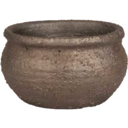 Live Green™ Metallic Cement 5 in. Jug Bowl Planter