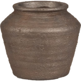 Live Green™ Metallic Cement 5.5 in. Urn Planter