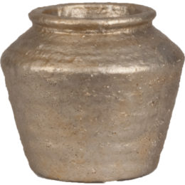 Live Green™ Metallic Cement 5 in. Urn Planter