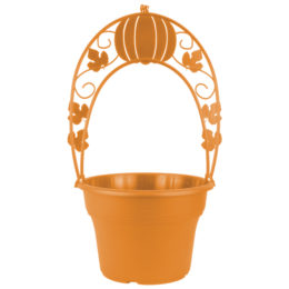 Panterra 10 in. Pumpkin Trellis Planter