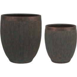 Origins Lagos 14 in. and 18 in. Patio Planter (Set of 2)