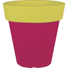 Mela Bicolor 18 in. Round Patio Planter
