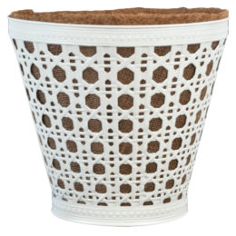 Marrakesh 14 in. Tin Patio Planter with Jute AquaSav™ Coco Liner