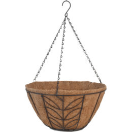 Vinya 14 in. Hanging Planter with AquaSav™ Coco Liner and chain