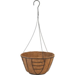 Delta 12 in. Hanging Planter with AquaSav™ Coco Liner and wire hanger