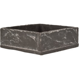 Live Green™ Slate Cement 7.75 in. Square Dish Planter