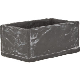 Live Green™ Slate Cement 7 in. Rectangle Planter