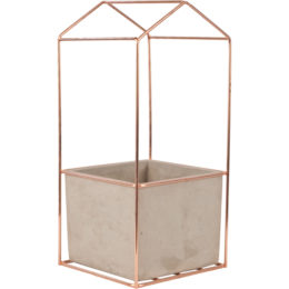 Live Green™ Wire Frame Cement 6 in. Square Planter
