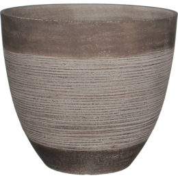 Smart Resin Exo 15 in. Round Patio Planter