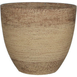 Smart Resin Exo 12 in. Round Patio Planter