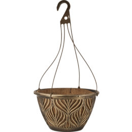 Folia 14 in. Hanging Planter with AquaSav™ Coco Liner and Plastic Hanger