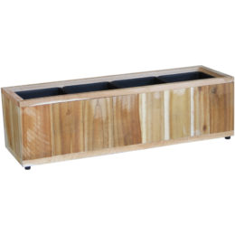 Provence 26.75 in. Wood Rectangle Trough Planter