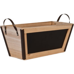 Provence 15 in.  Wood Planter with chalkboard