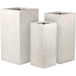 Origins Lida 10.25 in., 13 in., and 15.75 in. Tall Cube Patio Planter (Set of 3)