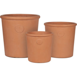 Origins Estate 12.25 in., 15.5 in., and 19 in. Round Patio Planter (Set of 3)