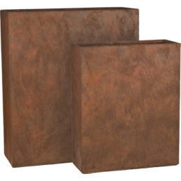 Origins Titan 23.75 in. and 31.5 in. Tall Rectangle Patio Planter (Set of 2)